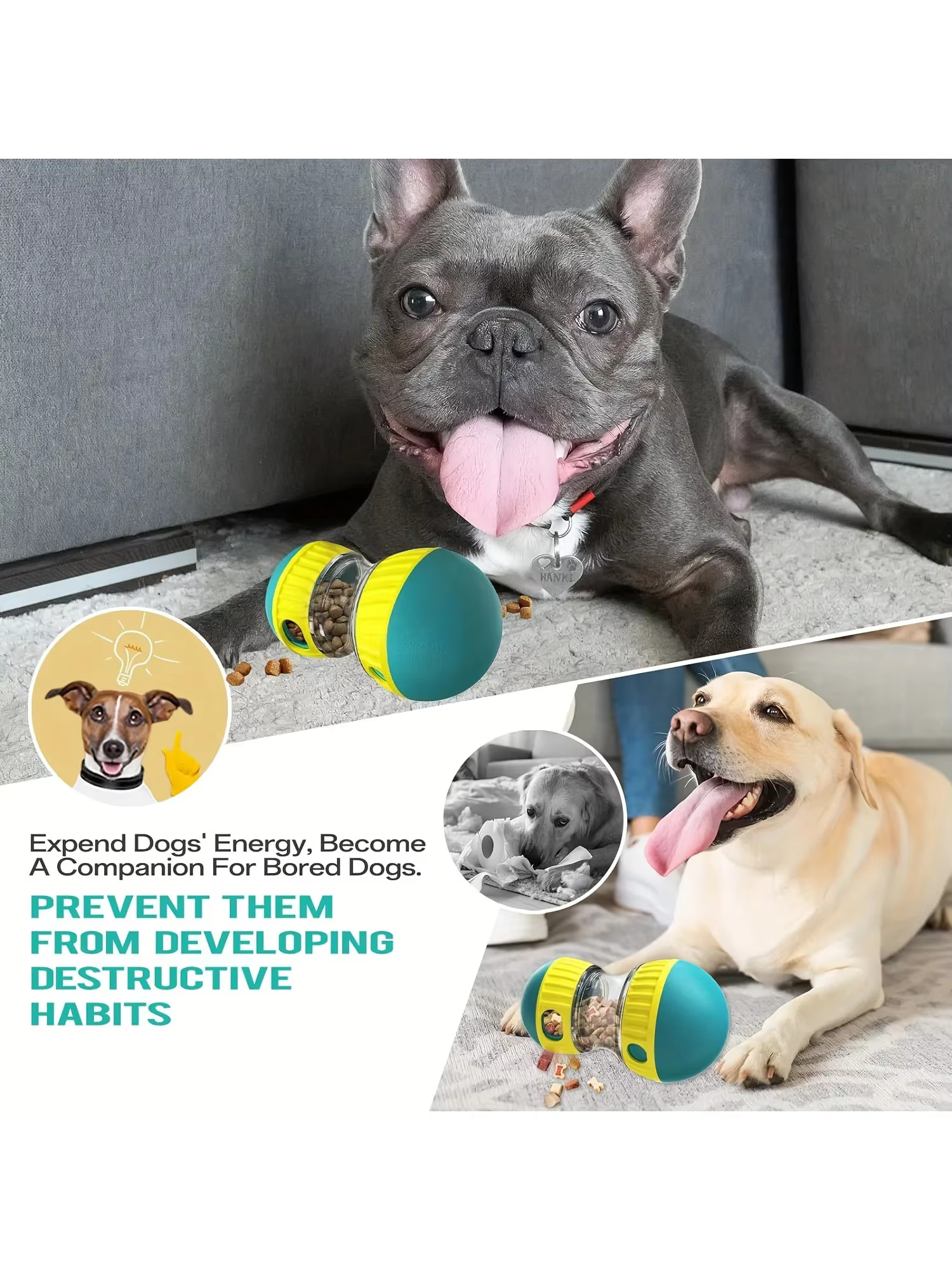 Interactive Dog Treat Ball